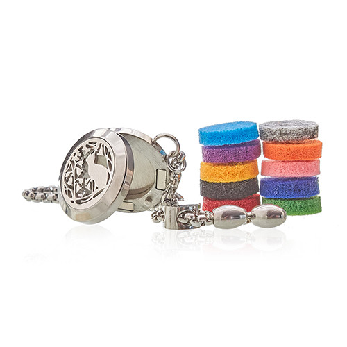 Náramok Mačka a kvety 20mm
