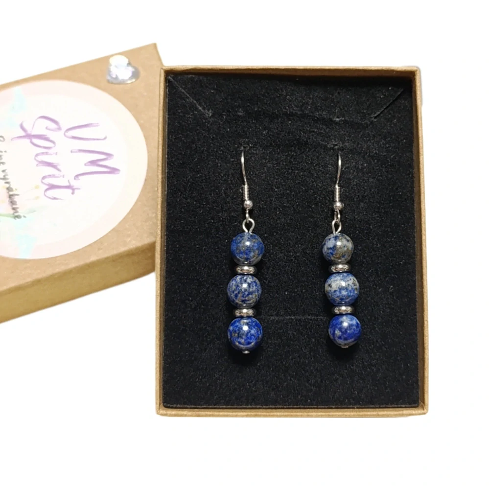 VM Náušnice 3x8mm Lapis lazuli