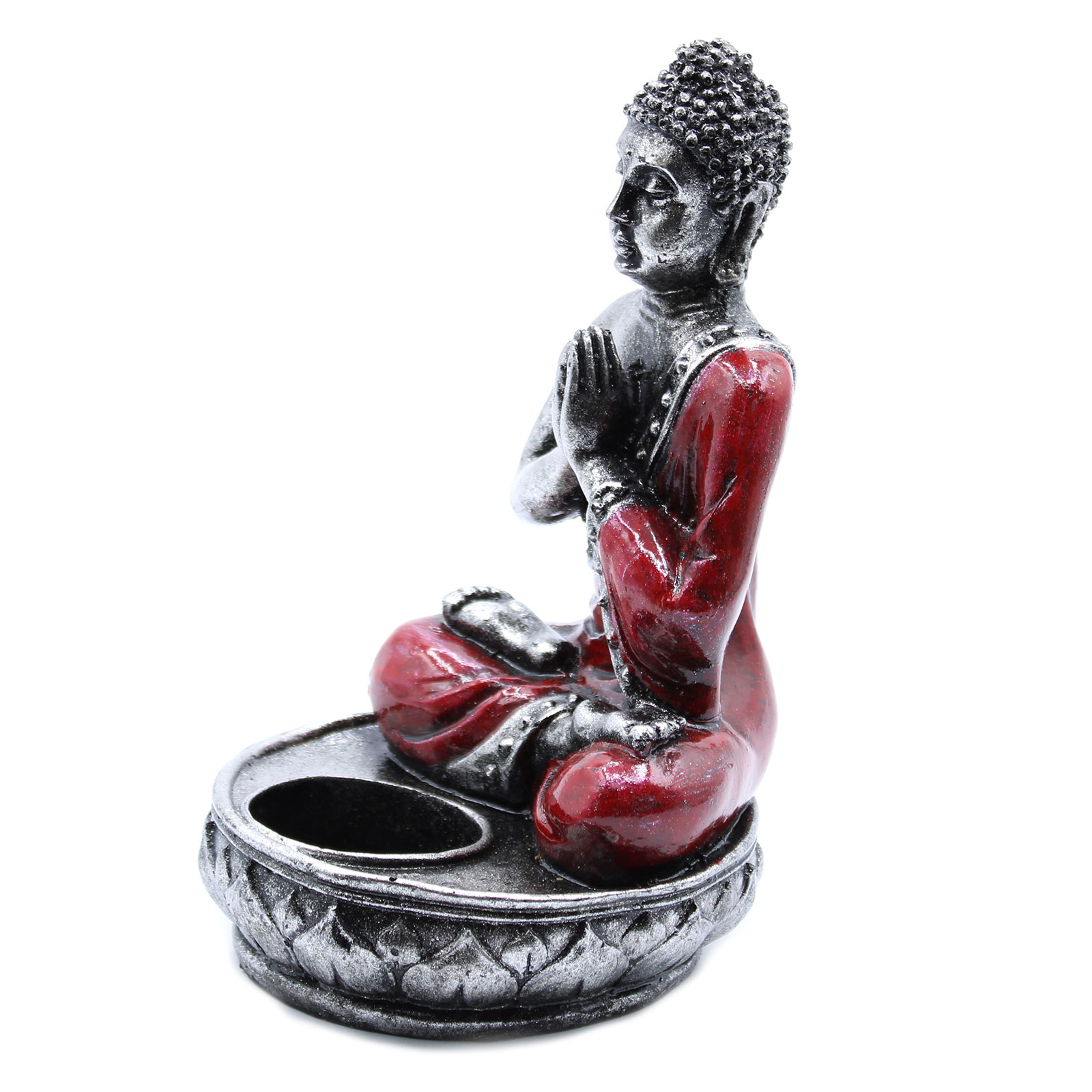 Buddha svietnik - červený