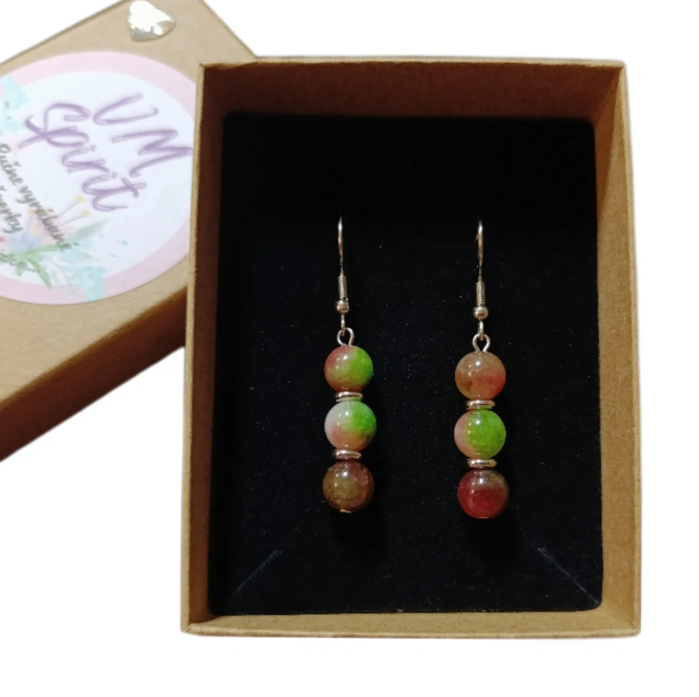 VM Náušnice 3x8mm Jadeit Perzia