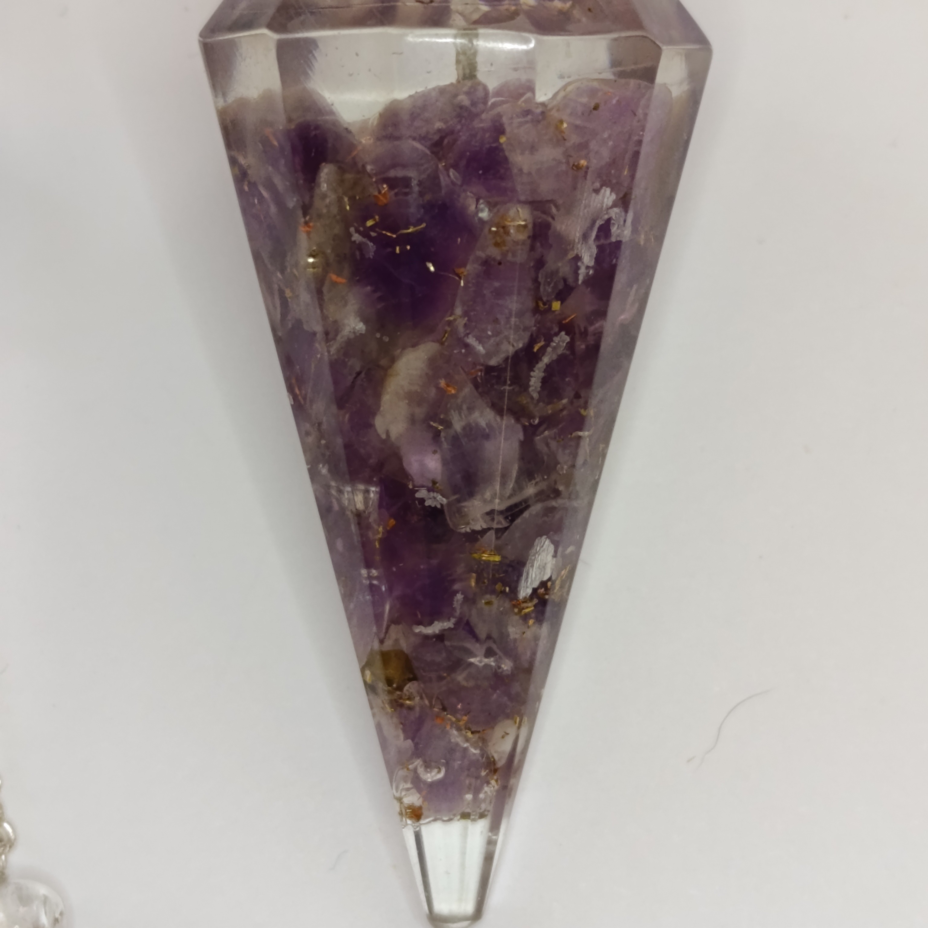 Kyvadlo klasický hrot Ametyst Orgonit