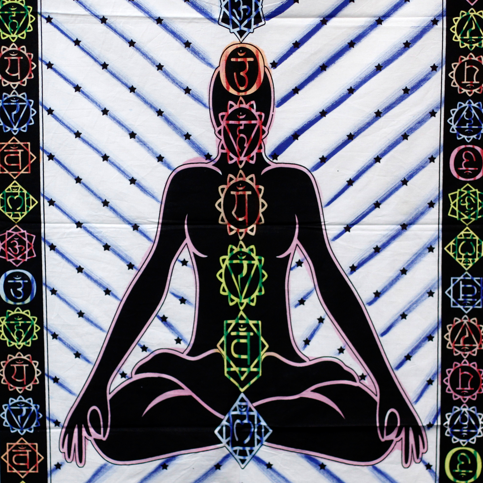 Záves ručne maľovaný Čakra Buddha 115x75cm
