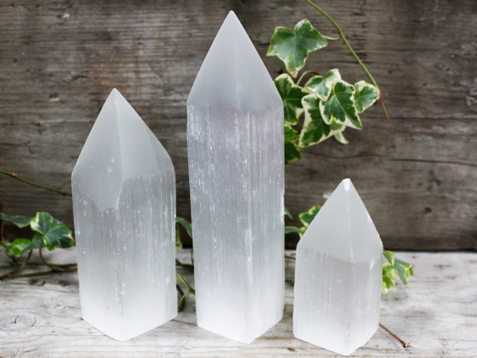 Selenit Obelisk 20cm