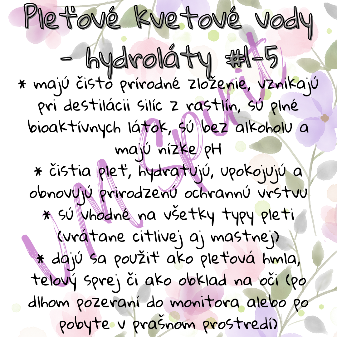 Kvetová voda/Hydrolát Levanduľa