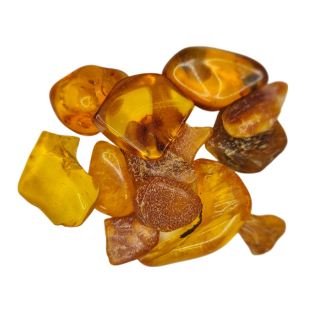 Jantár tromlovaný (malé) 10g