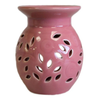 Kvetinová ružová aromalampa
