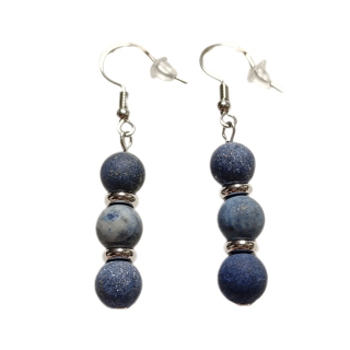 VM Náušnice 3x8mm Lapis lazuli matný