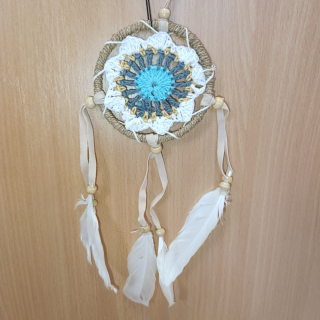 Lapač snov Bali - modrý 02 (9cm)