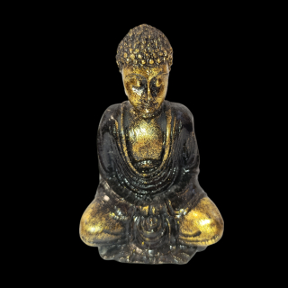 Soška Buddha (malý) zlatá+čierna