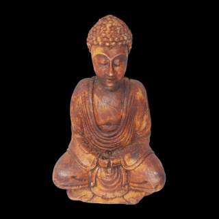 Soška Buddha (malý) matná hnedá