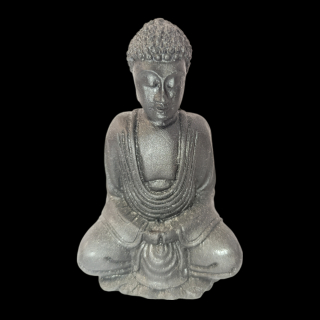 Soška Buddha (malý) matná čierna