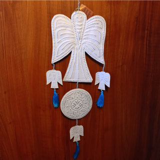 Bali - Závesná dekorácia Anjel - biely