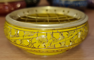 Čakrová mosadzná miska nízka - čakra solaru