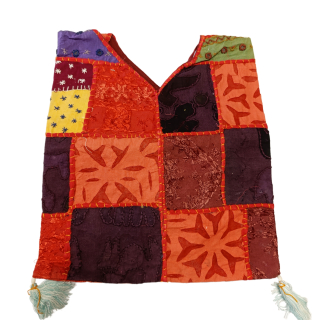 Etno taška Patchwork červená