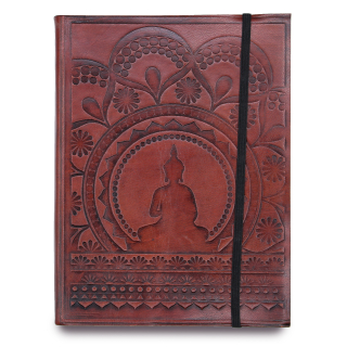 Kožený zápisník Tibetská mandala 15x20cm