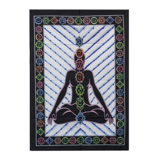Záves ručne maľovaný Čakra Buddha 115x75cm