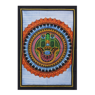 Záves ručne maľovaný Hamsa 115x75cm