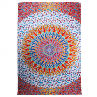 Záves Mandala ružovo-biela 140x210cm