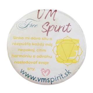 VM Free Spirit Afirmačný odznak 3. čakra