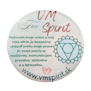 VM Free Spirit Afirmačný odznak 5. čakra