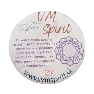 VM Free Spirit Afirmačný odznak 7. čakra