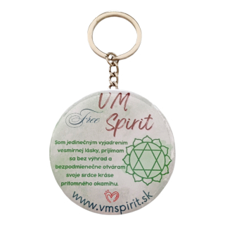 VM Free Spirit Afirmačná kľúčenka 4. čakra