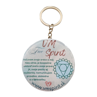 VM Free Spirit Afirmačná kľúčenka 5. čakra