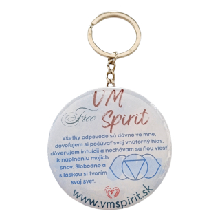 VM Free Spirit Afirmačná kľúčenka 6. čakra