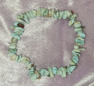 Náramok tromlovaný Larimar