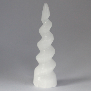 Selenit Špirálová veža 15cm